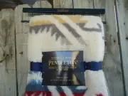 Pendleton Sherpa FLEECE SOUTHWEST AZTEC REVERSIBLE THROW BLANKET 50x70 Washable
