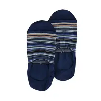 在飛比找Yahoo奇摩購物中心優惠-Paul Smith多色條紋棉質混紡船型襪(深藍)