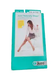 Juzo 2100 Sheer 15-20 mmHg Open Toe Knee High Compression Stockings Beige I