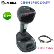 New Zebra DS9908-SR4U2100AZW 1D 2D LED Portable Barcode Scanner With USB Cable