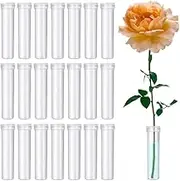 50 Pcs Floral Water Tubes, Leak-Proof Flower Stem Holders for Wedding Centerpieces, Home Decor, Artificial Arrangements - 72mm Reusable Tubes