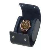 1 Slot Leather Watch Storage Box Watch Case for Men Women, Blue