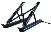 Laptop Stand with Docking Station for Desk,4 in 1(1*USB-C,3*USB-A) RGB Laptop...