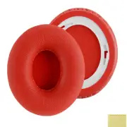 Geekria Protein Leather Ear Pads for Beats SoloHD Headphones (Red)