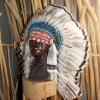 在飛比找i郵購優惠-印第安酋長帽 cosplay 羽毛頭飾 酋長帽 印地安 哈雷