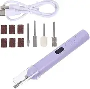 Cabilock Manicure Machine Nail Bits for Nail Drill Nail Drill Bit Drill Bits Nail Tech Dead Skin Nail Bits Sanding Discs Bits Electric Nail Drill Pedicure Drill for Feet Violet Plastic
