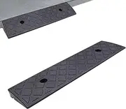 Curb Ramp,Step Mat Heavy Duty Home Threshold for Driveway | Sturdy Versatile Non Slip Flooring Garage Ramp for Scooters Cars Motorcycles Trucks