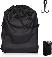 Travel Stroller Bag, Portable Pram Bag for Airplane, Portable Universal Stroller Bag, Waterproof Stroller Travel Bag for Airplane, Suitable for Stroller, Equipped with a Baby Stroller Bag Hook, Black,