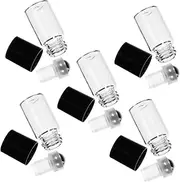 CLISPEED 25pcs Clear Glass Roller Bottles for Essential Oils Perfume Subpackaging Compact for Travel Leak Vials Roller