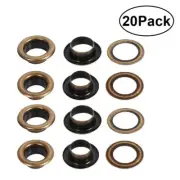 20pcs 12mm Grommets Kit Metal Eyelets Brass Eyelet Metal Grommets Large Eyelets