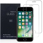 [2 PACK] Apple iPhone 7 Plus /8 Plus Screen Protector Tempered Glass Screen Protector Guard - Case Friendly