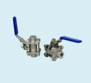 NPT USA Stainless 304 THREE-Piece Rebuildable Ball Valve Solvents Extractor