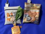 Lot CORGI Poo Bag Holder + Corgi Butt Poo Bag Holder + Pet Home Keyring= 3 items