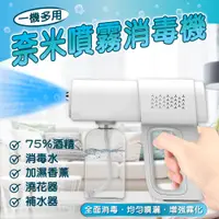 在飛比找PChome24h購物優惠-【森宿防疫用品】奈米酒精噴霧槍 藍光噴霧消毒槍 手持霧化消毒