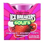 Ice Breakers Sours Mixed BerrySugar Free Mints, 8 CT - 1.5 oz each