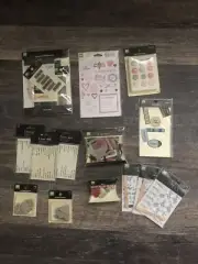 Lot of 14 scrapbooking unopened packages. Making Memories & Pebbles inc