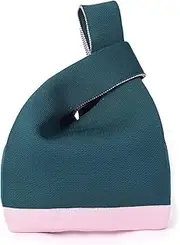 [Rungion] Colour Print Shoulder Bag for Women Fashion Tote Bag Small Hobo Handbag Purse Clucth Light Knit Top Handle Bag