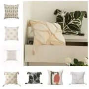 Square Embroidered Floral Throw Pillowcase INS Style Cushion Cover Sofa/Bed