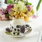 芬蘭ARABIA紫色碩果餐具咖啡杯