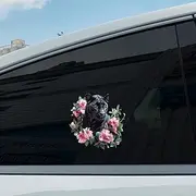 Leniutor 1pcs Tiger Sticker for Car, Waterproof Vinyl Flower Car Bumper Decals for Car Window, Truck Motorcycle Van SUV Wall Laptops Decoration