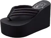 [Always Pretty] Women's Cheap Flip Flops Wedge Sandals Platform Thongs