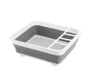 1x Collapsible Dish Drainer Drying Dish Rack/strainer Caravan Cups Plate