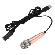 Mini Microphone, Mic Tiny Microphone Type C Gold