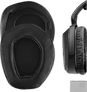 Geekria Elite Sheepskin Replacement Ear Pads for Sennheiser RS 195/185/175/165, HDR195/185/175/165 Headphones Ear Cushions, Repair Parts (Black)