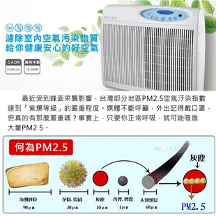 【Opure 臻淨科技】A4高效抗敏HEPA光觸媒抗菌DC節能空氣清淨機