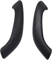 Kakulkomen Car Inner Door Panel Handle Pull Outer Cover Trim Replacement Compatible with BMW X1 X2 F48 F49 F39 2016-2020 (Black-2 PCS)