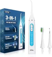 ZoCCee Water Flosser and Electric Toothbrush Combo - 2in1 Oral Irrigator/Sonic T