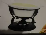 TRUDEAU 10 PIECE STONEWARE CHEESE FONDUE SET