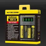 『視界』台灣出貨！公司貨！NITECORE NEW I4 智能充電器 微電腦 全兼容智能充電器 3號4號