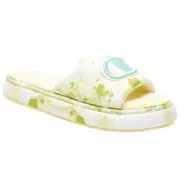 Champion Cloud Dye Lemon Yellow Multi Slippers Cozy Sandals Women's Sz 6