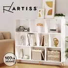 Artiss Bookshelf 10 Cubes Display Book Shelves Storage Stand Bookcase White CORA
