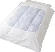 Merry Night CT12110-06 Duvet Cover Net Upholstery White Single Long Approx. 59.1 x 82.7 inches (150 x 210 cm), Type That Allows You to See The Pattern of The futon, White Cover, Cleanliness, for