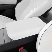 frani Center Console Armrest Cover Designed for Tesla Model 3 Highland 2024-2025 and Model Y Juniper 2025 Refresh, Non-Slip Tesla Model 3/Y Center Console Cover 2024-2025 White