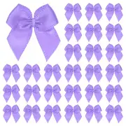 200-Pack Mini Craft Ribbon Bow 1x1 Inch for Craft DIY[Purple]