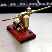 Mini Single Cylinder Swing Steam Engine Model Brass Steam Engine RC Engine Toy Physical Science Experiment Model Kit