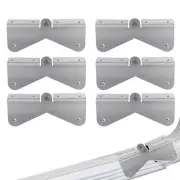 6pcs Gutter Extension Hinge, Stainless Steel Downspout Extension Hinge Zip Fl...