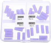 HAKIDZEL 32pcs Nail Polish Tool Sanding Bands Sanding Bits for Nail Drill Sand Bands Nail Drill Machine Bands Nail Sand Rings Drill Sanding Band Manicure Band Sandpaper Purple