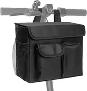 Convenient Mobility Scooter Bag, Mobility Scooter Basket Bag, Mobile Scooters Organizer Pouch, Convenient Organizer Pouch Wheelchair Case with 14 Inches Laptop Pocket and 2 Cup Holders