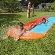 NEW h2o go 18" AQUA RAMP DOUBLE SUMMER water slip slide SPLASH POOL SPRINKLER