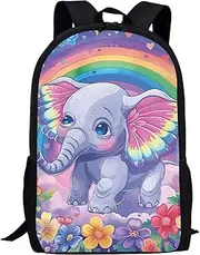 [Dajingkj] School Backpack for Teen Girls Boys Middle High School Personalized Bookbag Rucksack Daypack with Side Pockets