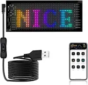 Programmable LED Panel Flexible Screen Display Animation Message Scrolling Sign APP Control for Cars, Shop, Bar, Party Festival