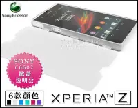 在飛比找Yahoo!奇摩拍賣優惠-[190 免運費] SONY XPERIA Z 掀蓋透明清水