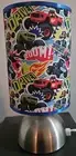 monster Truck Jam Grave bedside touch lamp Base fabric shade & bulb Set