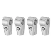 Display Rack Clamp 4pcs 25mm Shelf Display Rack Clamp Two-way Pipe Fittings