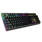 Vertux COMANDO High Performance Mechanical Gaming Keyboard with RGB Backlight. Blue Mechanical Keys for Faster Tactical Response.100% All-key Anti Ghosting. 6 Rainbow light effect [COMANDO]