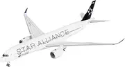 Pre-Built Model Aircraft 16CM 1/400 Large Scale Model Collectible Airplane for Thai Airways A350-900 HS-THQ Star Alliance Alloy Aircraft Miniature Airplane Model